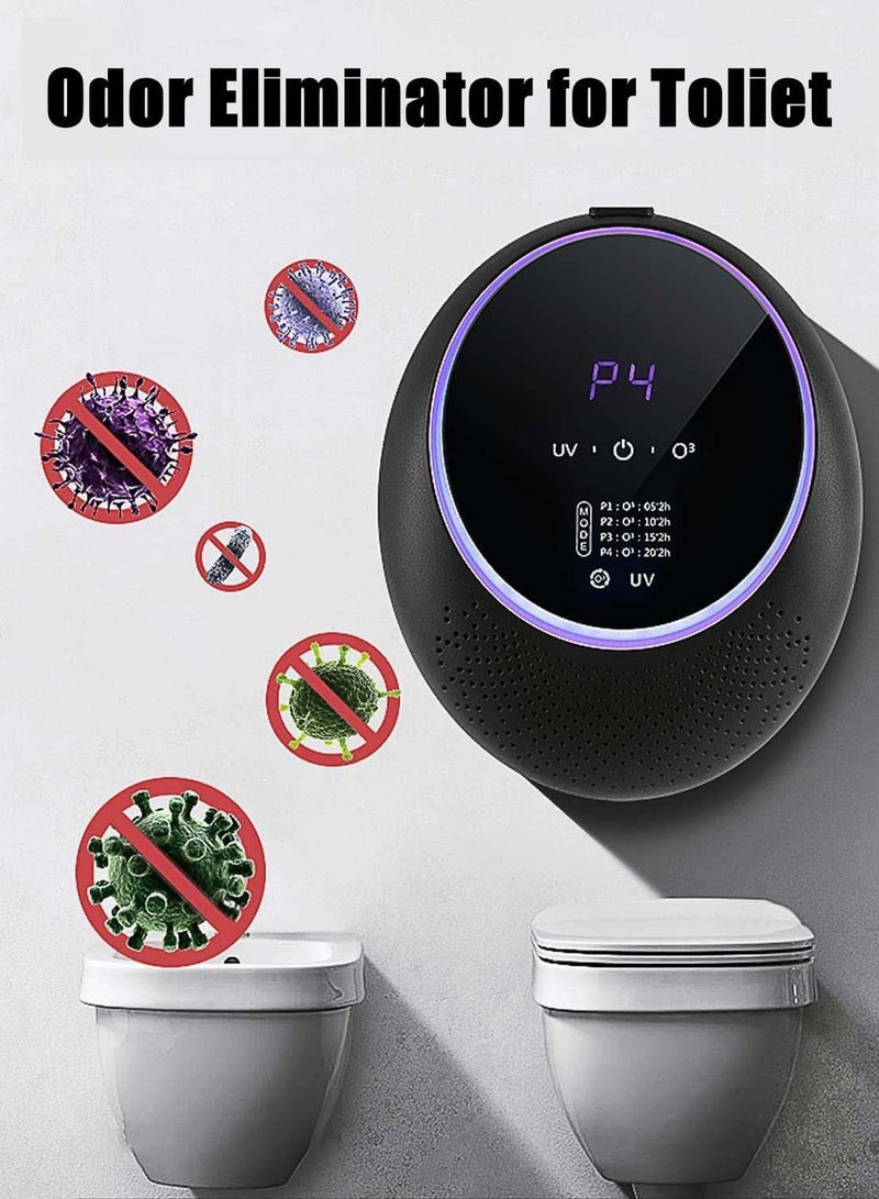 Smart Pet Smell Deodorizer, Ozone Machine Odor Removal, Portable Ozone Generator with 10,000mAh Battery, Odor Eliminator for Home , Room Deodorizer for Pets, Closet, Toilet