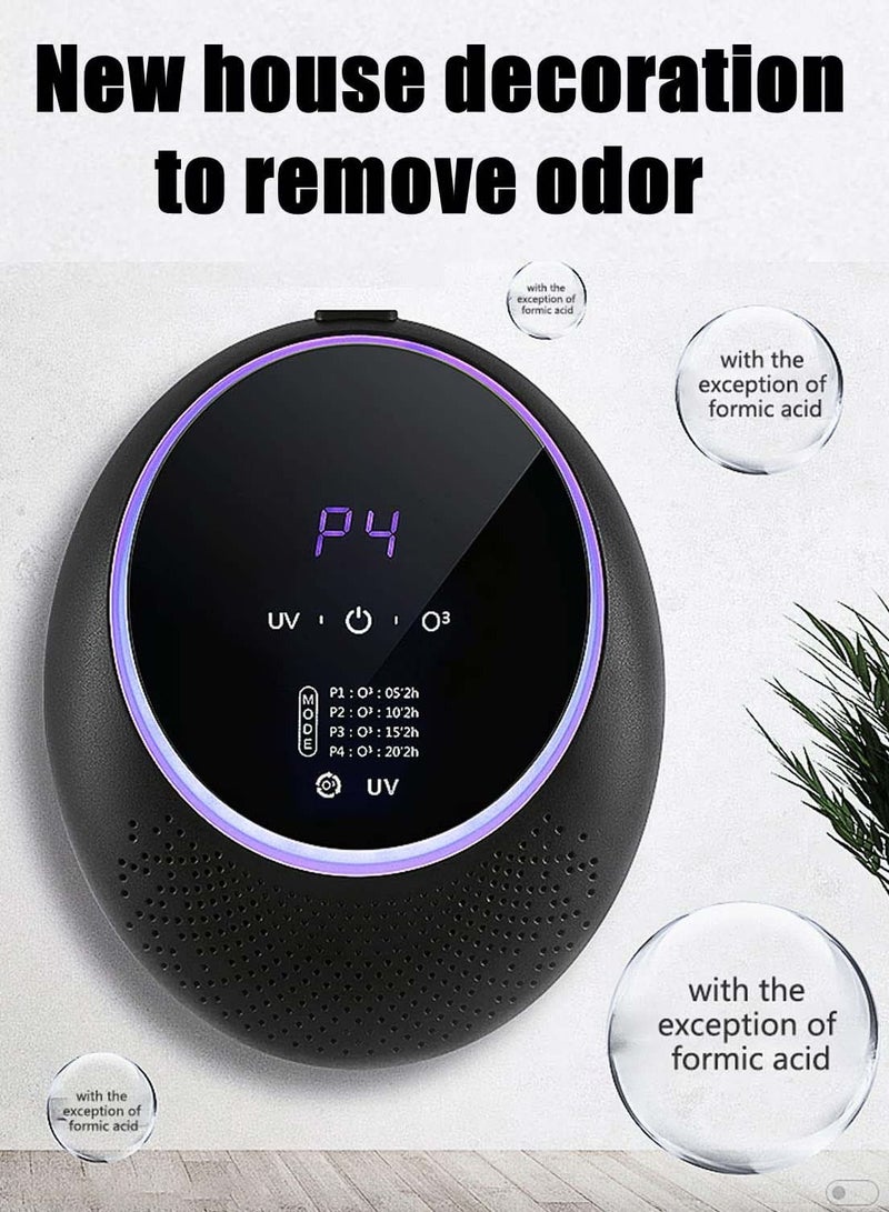 Smart Pet Smell Deodorizer, Ozone Machine Odor Removal, Portable Ozone Generator with 10,000mAh Battery, Odor Eliminator for Home , Room Deodorizer for Pets, Closet, Toilet