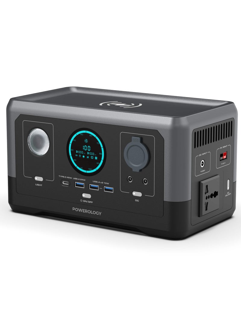 Portable Power Generator Fast Charging 76800mAh 300W - Black