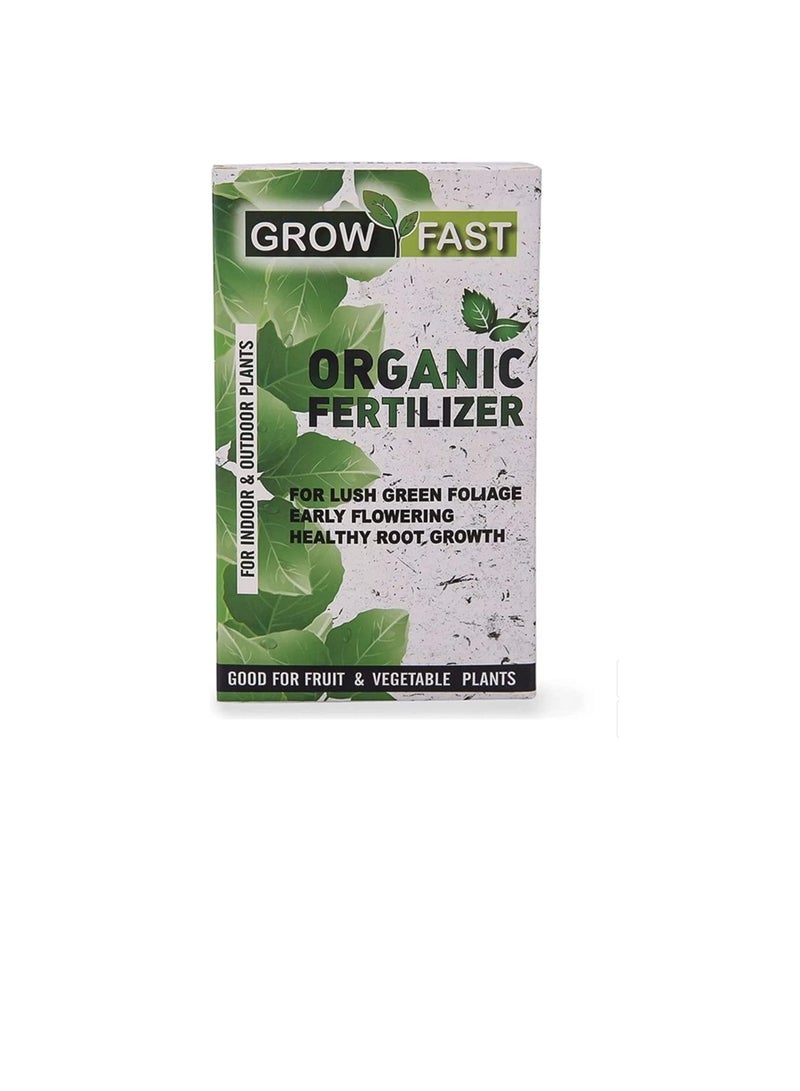 GROWFAST ORGANIC FERTILIZER FOR LUSH GREEN FOLIAGE EARLY FLOWERING HEALTHY ROOT GROWTH 200 G