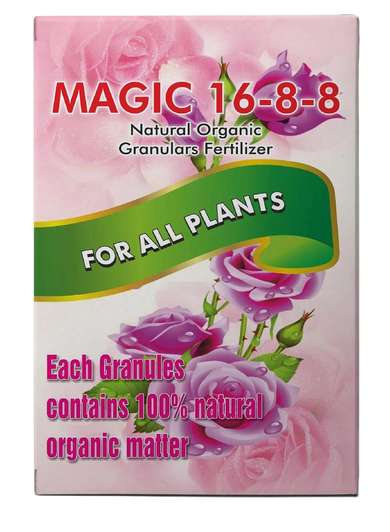 Magic 16-8-8 Organic Granular Fertilizer For All Plants 100% Natural 300 G