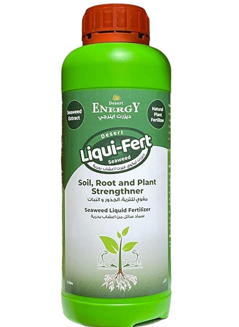 Desert Energy Seaweed Liquid Fertilizer 1-Ltr for Roots, Soil And Plant Stronger