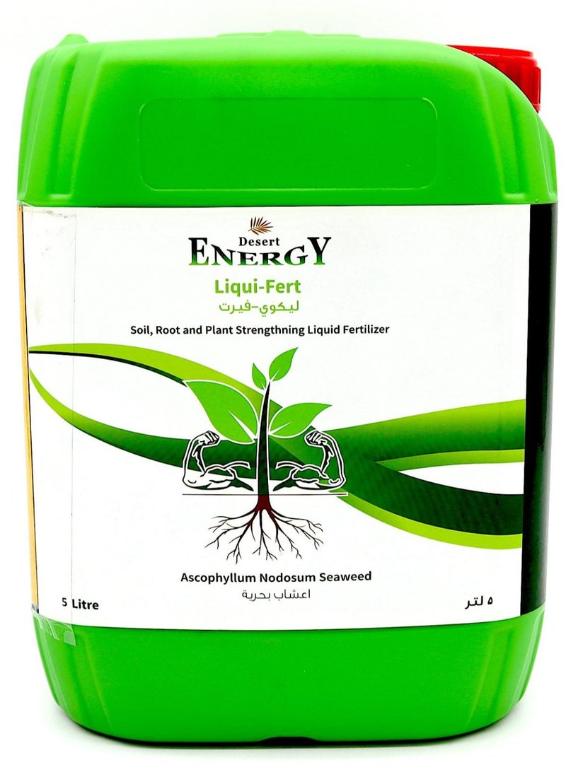 Desert Energy Seaweed Liquid Fertilizer 5Ltr For Soil, Roots And Plants Strengthning, Growthing