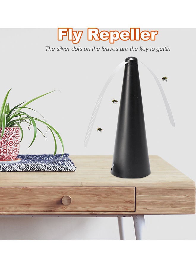 Fly Repellent Fan Pest Control Keeps Insects/Mosquito/Fly/Bug Away from Your Food Black