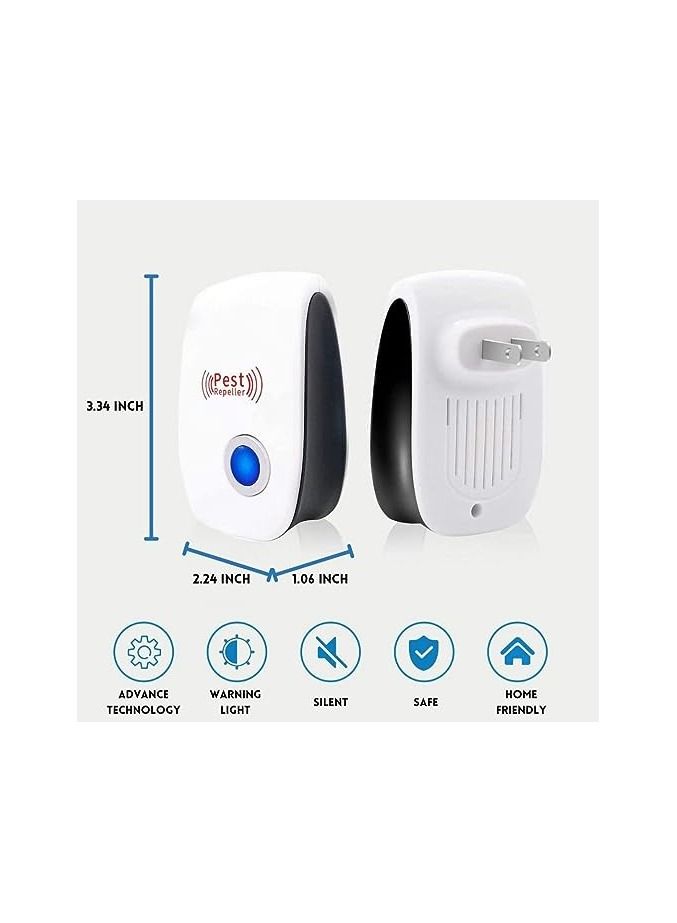 Ultrasonic Pest Repeller,Electronic pest control Insect Against   Mosquito,Cockroach,Mice,Spider,Flies Effective Rodent Repellent,No Smell,No Hazard,100 percent Safe for Humans and Animals