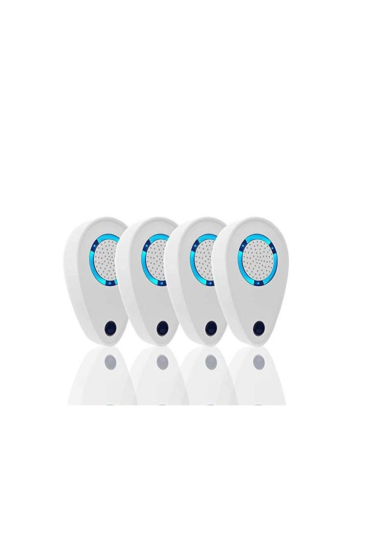 4 Pack Ultrasonic Pest Repeller, Pest Control Ultrasonic Repellent, Electronic Repellant - Bug Repellent for Ant, Mosquito, Mice, Spider, Roach, Rat, Flea, Fly