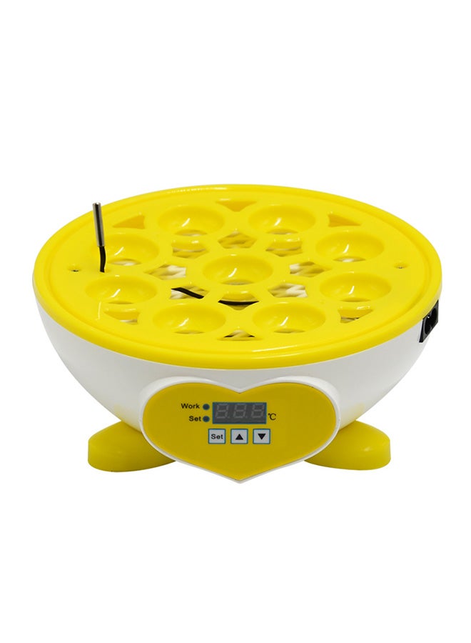 Compact Size Household 9 Eggs Incubator Digital Temperature Adjustable Hatcher Multifunctional Brooder Multicolor 21.50X19.20X21.50cm