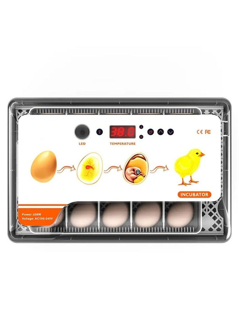 Egg Candler Temperature Control & Automatic 20 Egg Turner for Hatching Chickens Quail Duck Goose Turkey