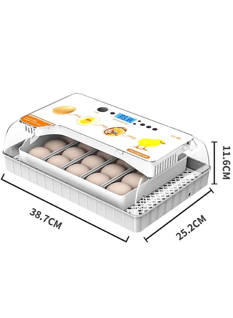 Egg Candler Temperature Control & Automatic 20 Egg Turner for Hatching Chickens Quail Duck Goose Turkey