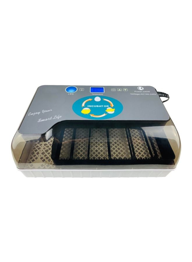 Digital Automatic Egg Incubator Grey/Clear 32x20.8x12cm