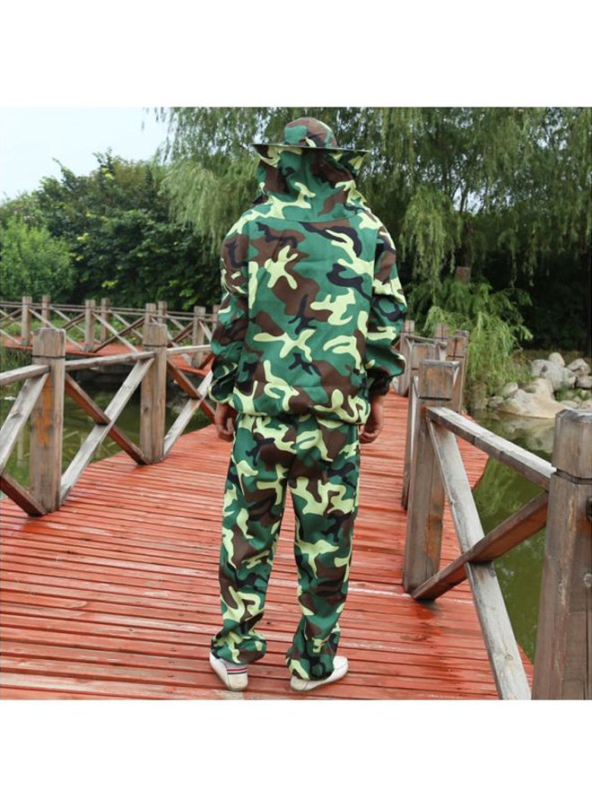 Beekeeping Suit With Hood Camouflage