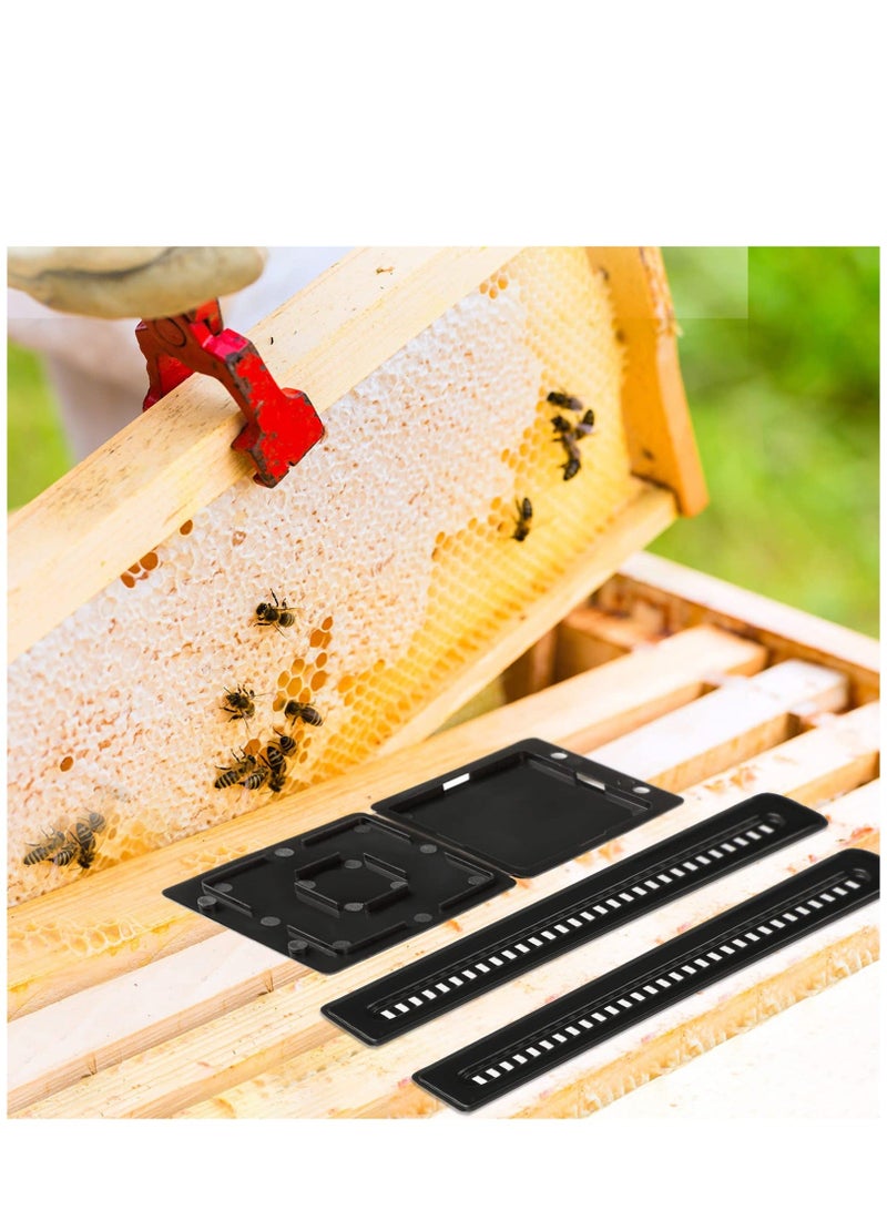 20 Pieces Beehive Beetle Trap Beekeeping Collector 2 Shape Plastic Hive Blaster Traps for Bee Hives Beekeeper Supplies Pollen Patties Tools