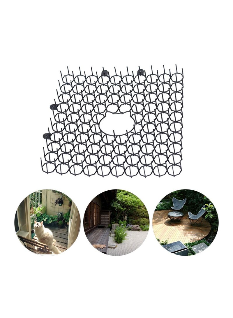 12 pcs Anti-cat Thorn Mat to Prevent Stepping Garden Balcony Cat Restricted Area Pad