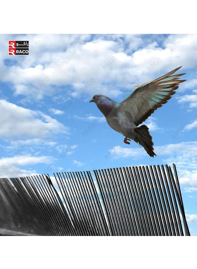 Plastic Bird Spike 1 Meter Pigeon Spikes for Outdoor Flexible Roof & Wall Bird Deterrent Spikes Black