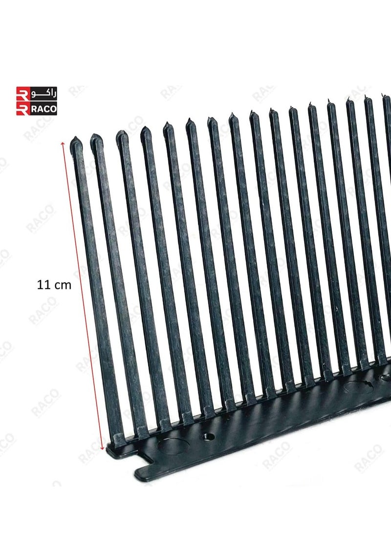 Plastic Bird Spike 1 Meter Pigeon Spikes for Outdoor Flexible Roof & Wall Bird Deterrent Spikes Black