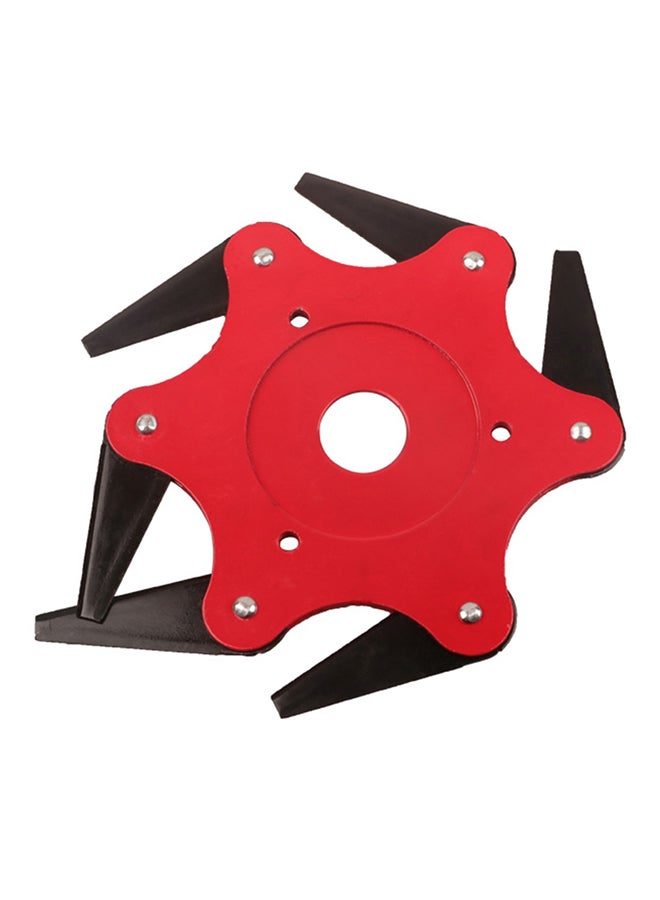 Lawn Mower Cutter With 6 Blades Red 22.3centimeter