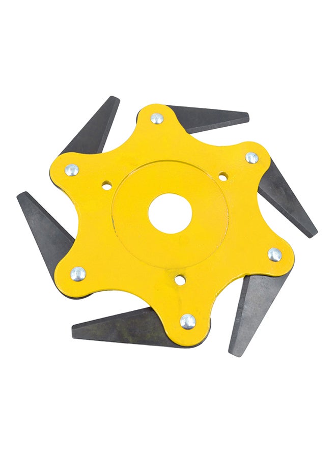 Lawn Mower Cutter With 6 Blades Yellow 22.3centimeter