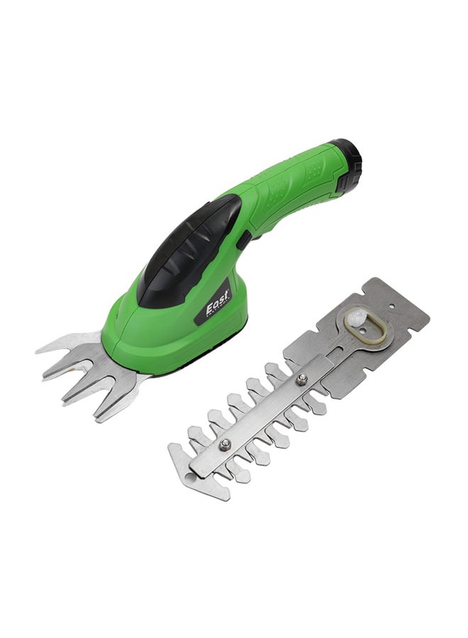 2-In-1 Multifunctional Cordless Grass Shear Hedge Trimmer Green 35cm