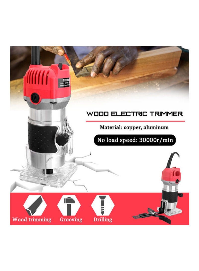 Woodworking Electric Trimming Machine Silver 23cm