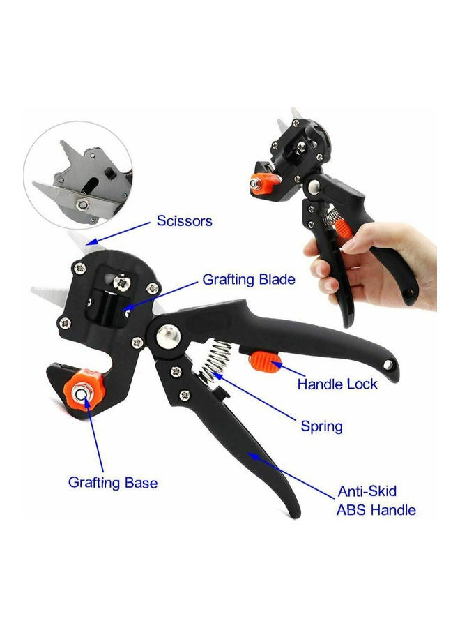 Garden Tree Nursery Grafting Pruning Pruner Shears Cutting Tool Kit With Film Tape Black