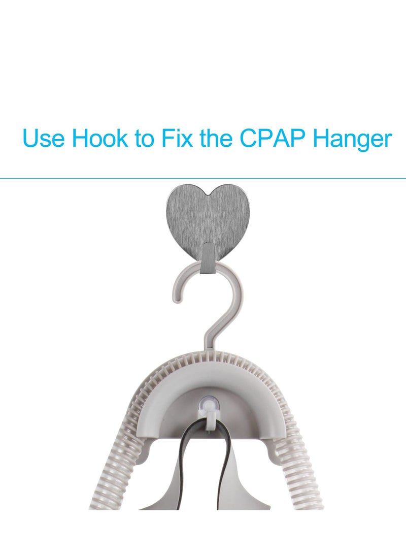 CPAP Hose Holder Hanger for bed Universal Fits All Tubing Can Be Hung or Mounted on The Wall Use, Waterproof Convenient Tube Cleaning and Drying Grey