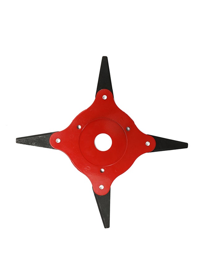 180 Degree Rotatable Lawn Mower Blade With Double-Sided Cutting Edge Red/Black