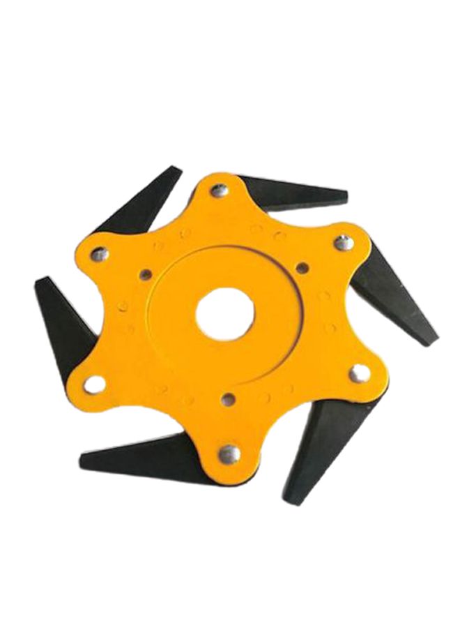 Six-leaf Mower Trimmer Head Outdoor Lawn Repair Accessories Weeding Tools Yellow 0 * 15 * 5cm