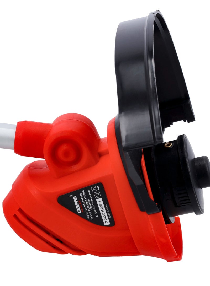 Electric String Trimmer, Electric Grass Trimmer| Lawn Trimmer & Edger Trimmer | 11,000 RPM No Load Speed | Adjustable Handle | Corded Lawn Trimmer, Telescopic Rod, Lightweight & Non- Slip