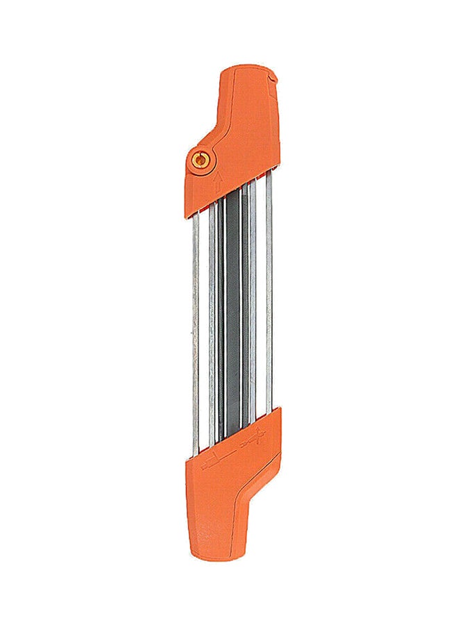 2-In-1 Chainsaw Sharpener Orange/Silver 38cm