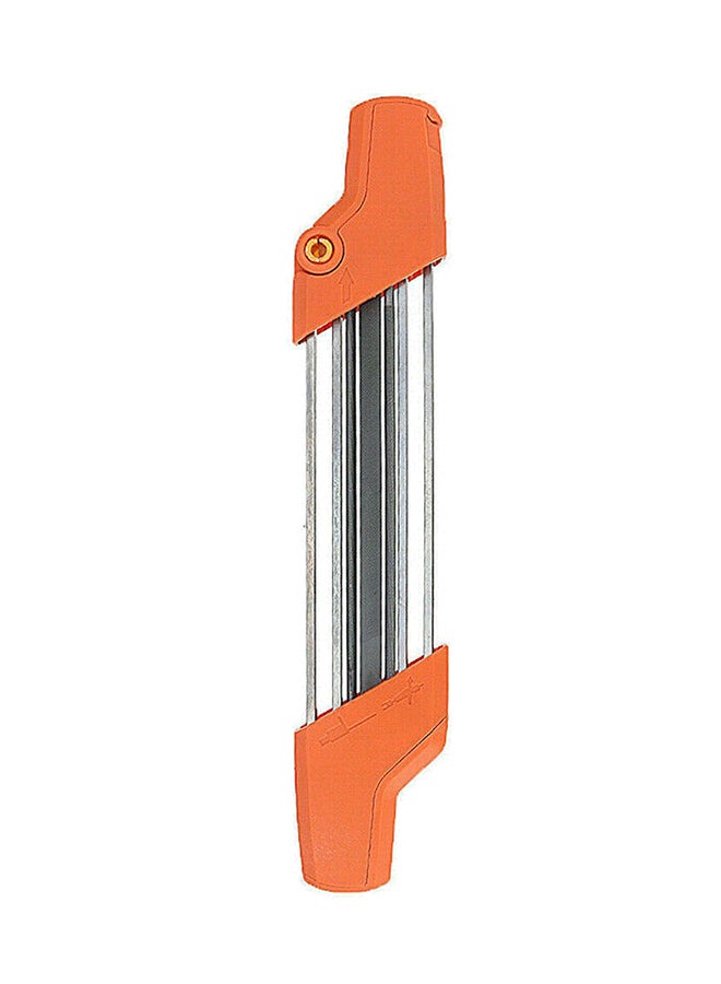 2-In-1 Chainsaw Sharpener Orange/Silver 38cm