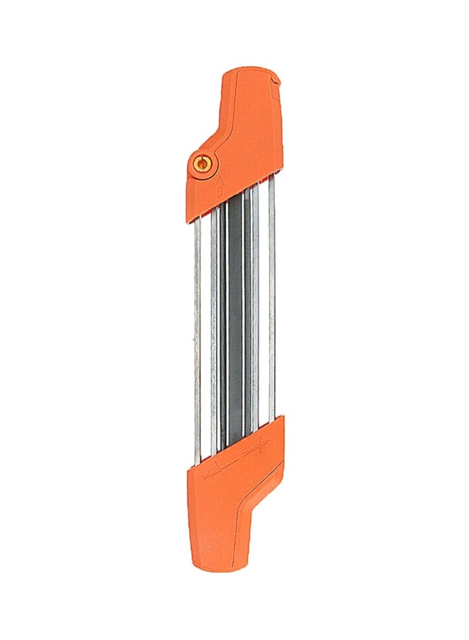 Manual Chainsaw Sharpener Orange/Clear 38x3x6cm