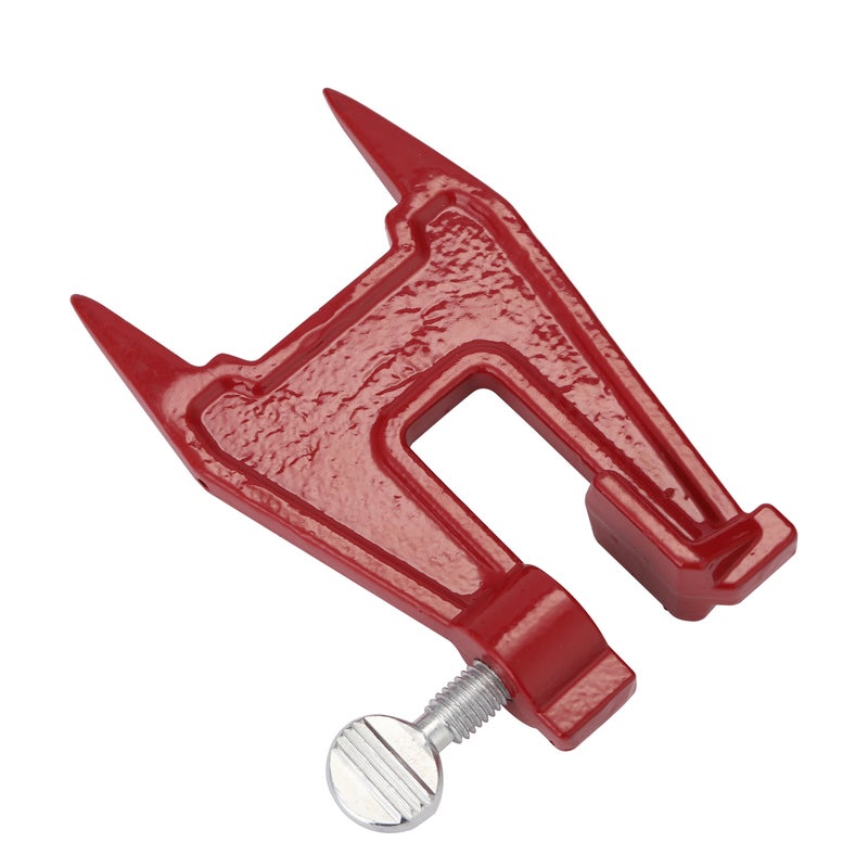 Iron Chainsaw Guide Bracket Gasoline Red 16 x 2.30 x 8.50cm