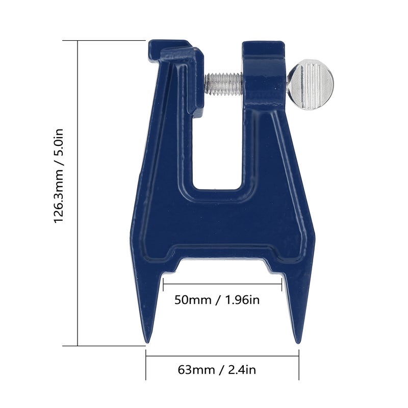 Chainsaw Stents Grinding Auxiliary Vise Blue 16 x 2.30 x 8.50cm