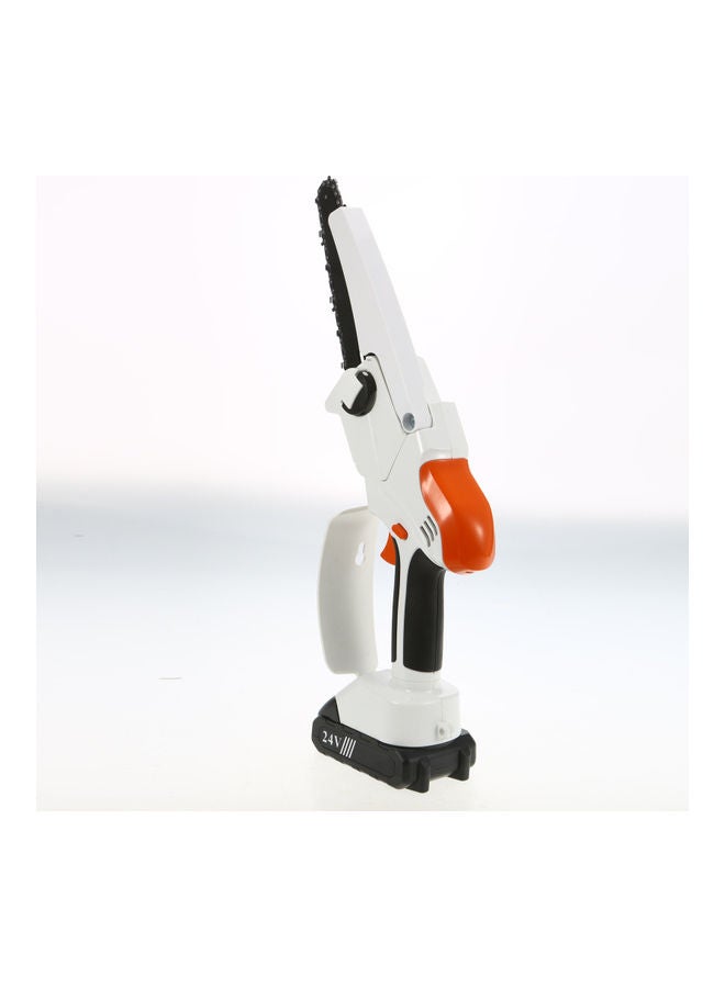 6-Piece Electric Chainsaw Set White/Black/Orange