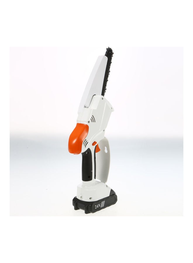 6-Piece Electric Chainsaw Set White/Black/Orange