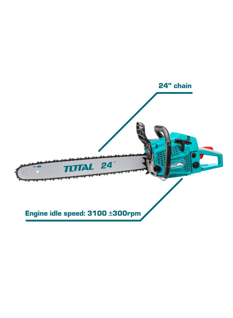 Total Gasoline Chain Saw 62cc (24