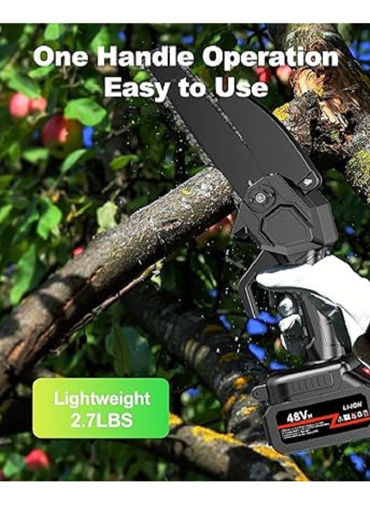 The TimberTrek Cordless Mini Chainsaw: Your Portable Powerhouse for Precision Woodworking, Tree Trimming, Courtyard Maintenance, and Household Gardening