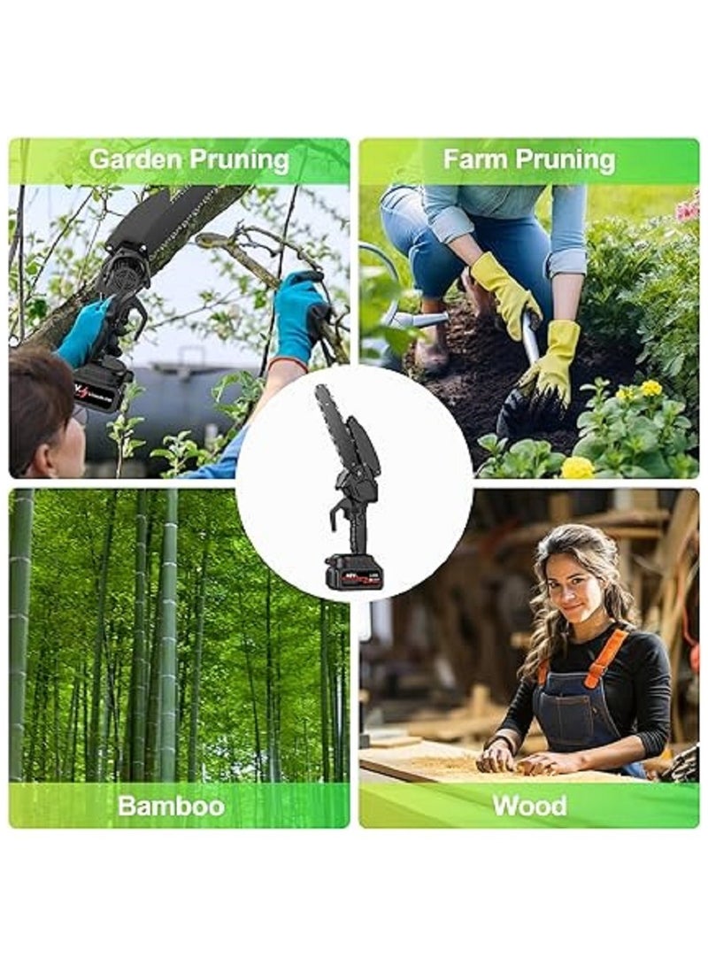 The TimberTrek Cordless Mini Chainsaw: Your Portable Powerhouse for Precision Woodworking, Tree Trimming, Courtyard Maintenance, and Household Gardening