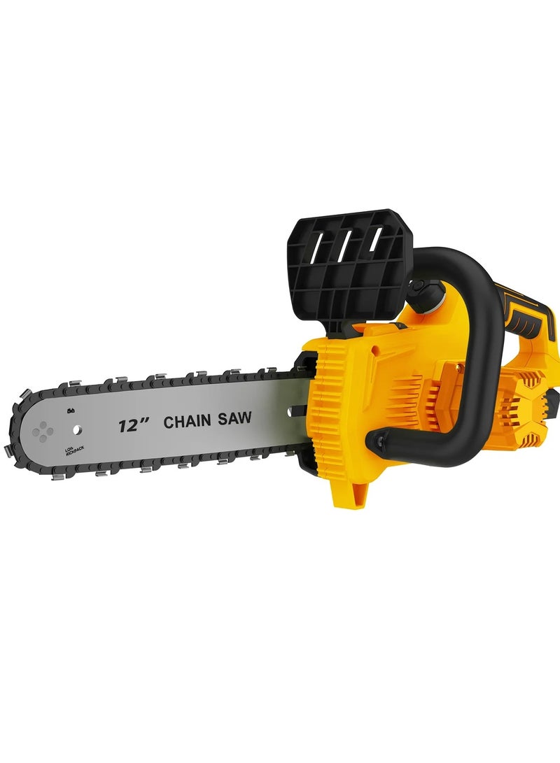 16 Inch Brushless Electric Chain Saw High Power Rechargeable Lithium Chainsaw Outdoor Logging Saw Pruning Gardening Tools