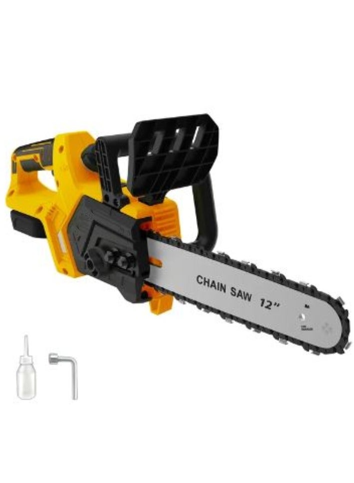 16 Inch Brushless Electric Chain Saw High Power Rechargeable Lithium Chainsaw Outdoor Logging Saw Pruning Gardening Tools