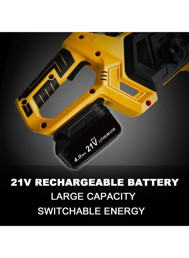16 Inch Brushless Electric Chain Saw High Power Rechargeable Lithium Chainsaw Outdoor Logging Saw Pruning Gardening Tools