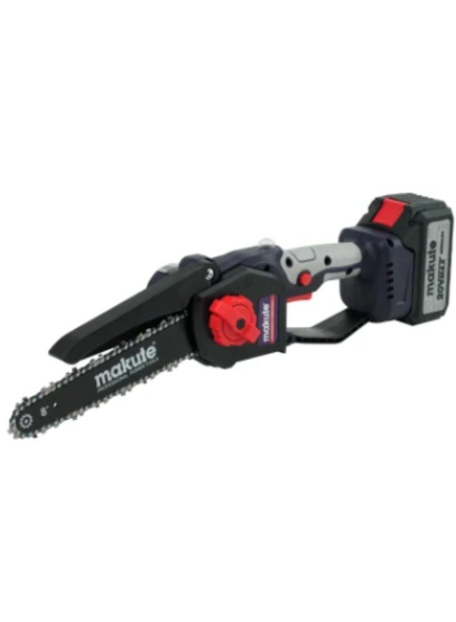 Cordless  8'' Chain Saw 20V with 5800rpm for Efficient Various Types of Wood Cutting Projects (CEC111-8-BL)