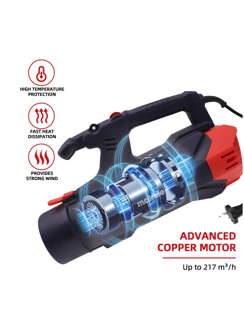 Electric Leaf Blower and Vacuum 2 in 1 for Garden Cleaner, Efficient Debris Removal 3800W PB111.