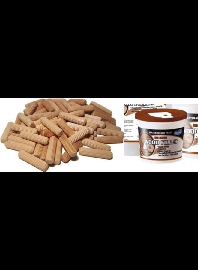 wood putty with 100 wood plugs