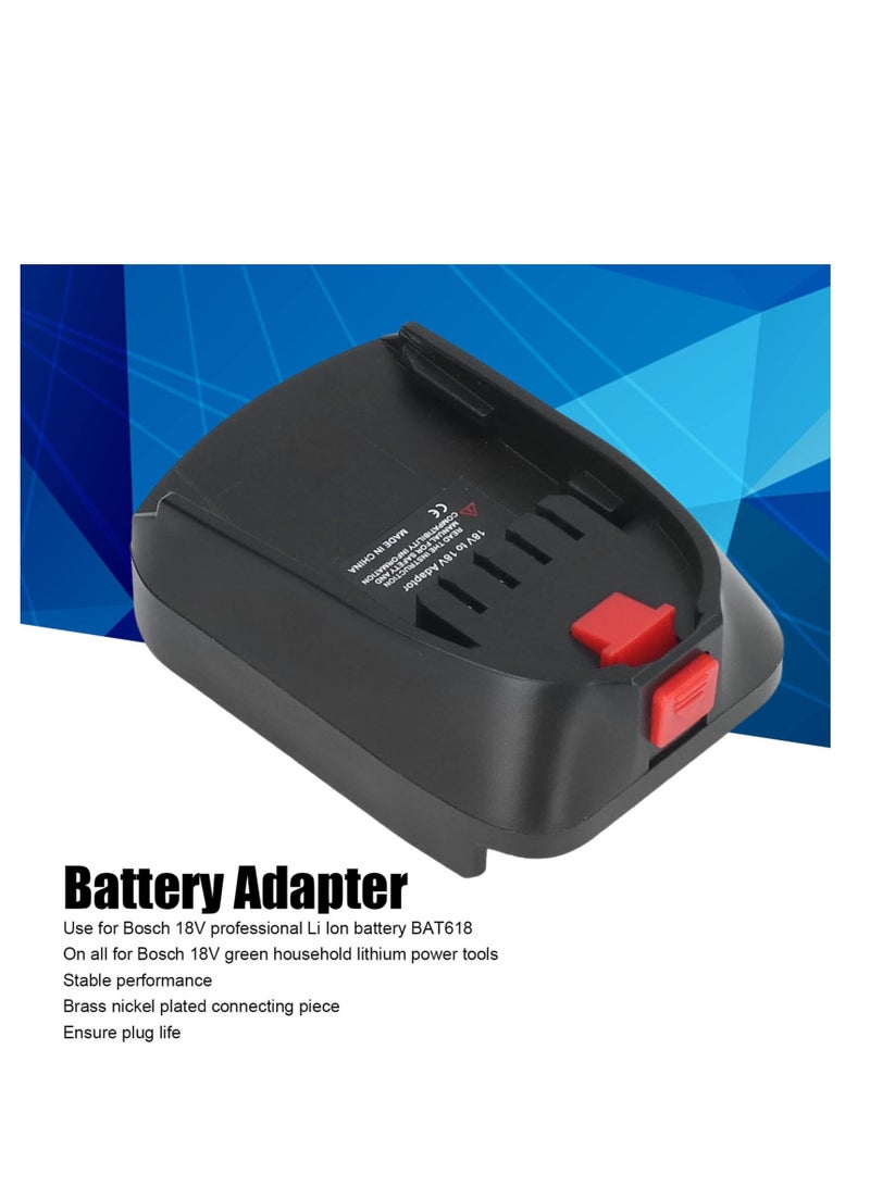 Replace for Bosch pba 18V Battery, Adapter for Makita Convert for Bosch 18V PBA Green Power Tools,  Compatible for Bosch BAT618 Li Ion Batteries 18V Electrical Power Tool BOSB18C