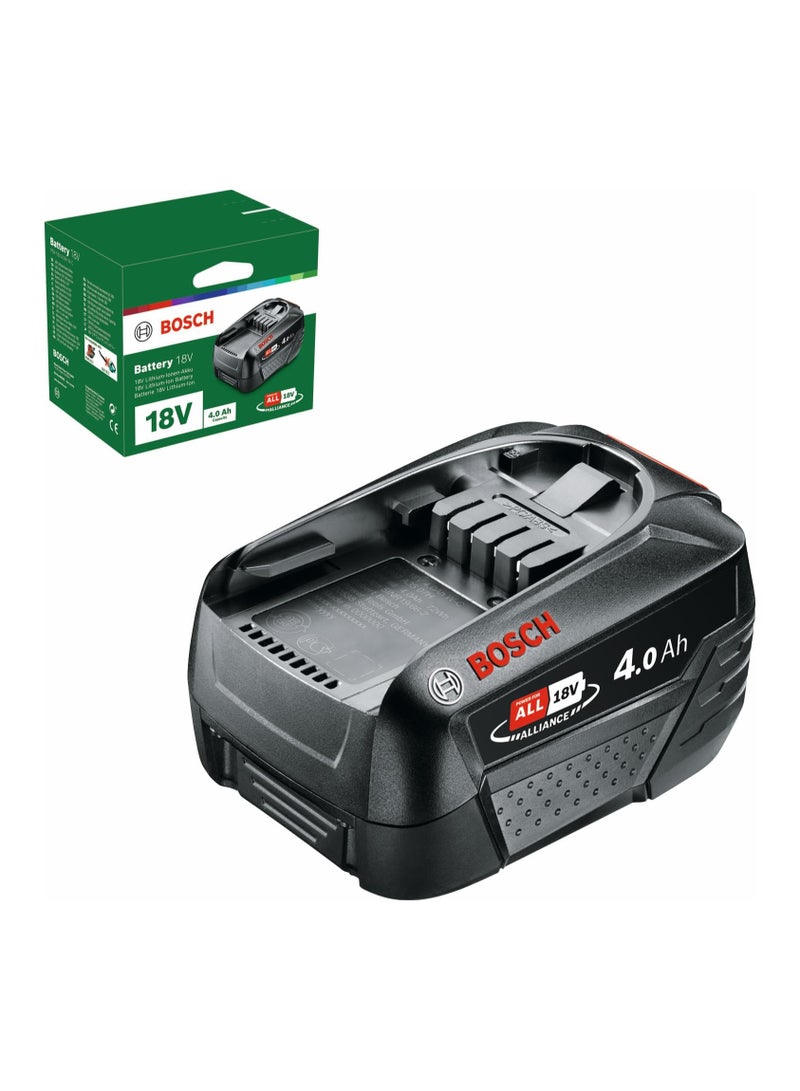 Bosch Home and Garden Battery Pack PBA 18V (battery 4.0 Ah W-C, 18 Volt System, in carton packaging)