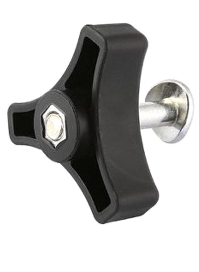 Triangle Handle Knob With Nut Screw For Lawn Mower Machine Black/Silver