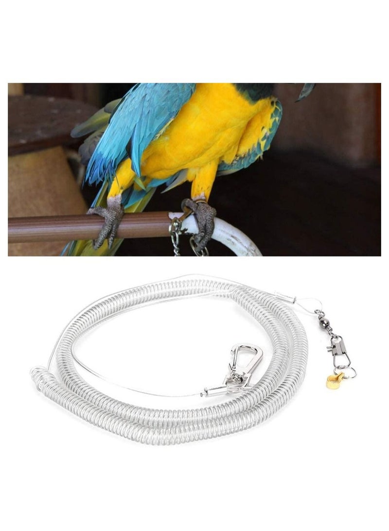 Bird Harness Anti Bite Aviator Outdoor Flying Training Rope, Elastic Leash, Rope for Pet 8.5mm