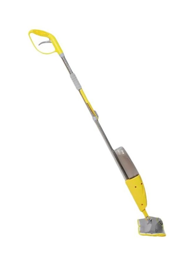 Floor Spray Mob With Washable Cleaning Pad Yellow/Grey 66x14.5x11cm