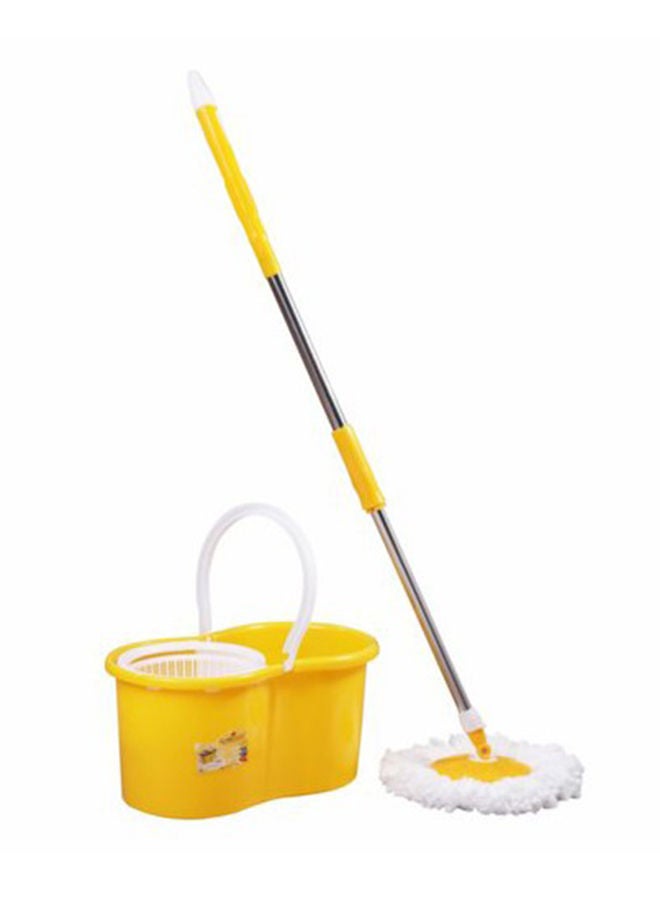 Adjustable Mop Pole Push And Pull Rotation Automatic Water Wash Spin Mop Bucket Set